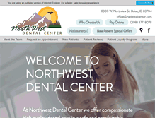 Tablet Screenshot of nwdentalcenter.com